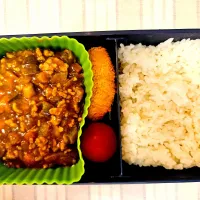 キーマカレーライス❤️旦那さんお弁当❤️|かおるcitronさん