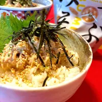 ツナマヨみそ丼🐟|おかちさん