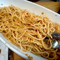 納豆タラコパスタ|さくたろうさん