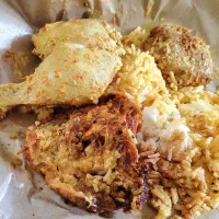 Malay food 👍😋😍spicy coconut curry super delicious with rice tender chicken leg, potato begedil yummy, fried spicy egg 😋Shima's kitchen| 🍒lynnlicious🍒さん