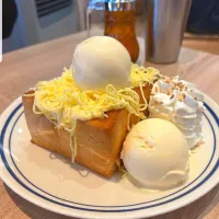 Dessert Time w/ Cheddar Cheese Toast 🧀🍞🍨🍯🤤|An'leeさん
