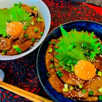 ✩.*˚レバ丼     ～にんにく醤油～|ゆきえもんさん