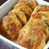 大葉香るもちもち豆腐お焼き|ぱんだのままんさん