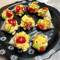 ✨餃子皮カップ アペタイザー✨おからポテサラ🥗|henryさん