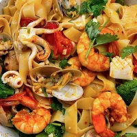 Seafood pappardelle|12Dragonさん