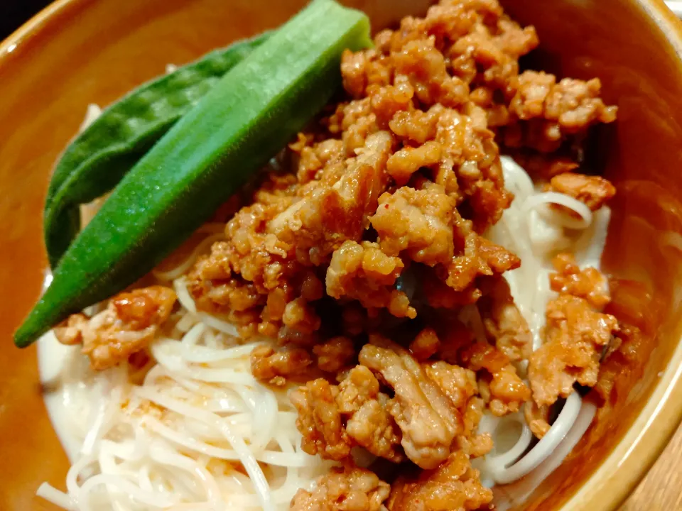 豆乳担々麺風そうめん|めぐさん