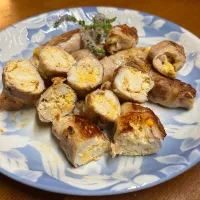 鶏団子豚巻き＊つぶみそ＊|henryさん