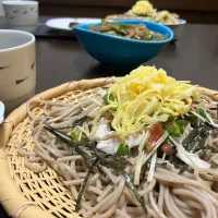 7/18 梅和えチラシ蕎麦|あーるさん