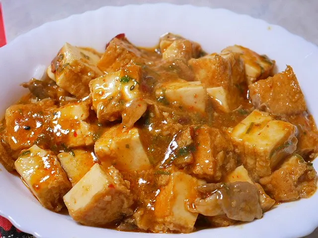 麻婆厚揚げ🎊豆腐より崩れないし、噛んで食べてる感もあるのでイイかも🎉👍💯|深夜特急fさん