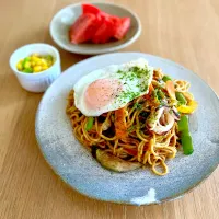 置き弁　イカ焼きそば🦑