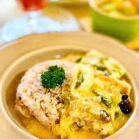 つぶみそdeチキンのチーズクリーム煮