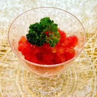 つぶみそdeトマトのグラニテ