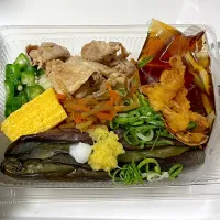 丸亀製麺 揚げナスと豚しゃぶのうどん弁当|四天王さん
