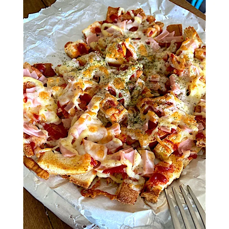 パンの耳ピザ🍕|さくらさん
