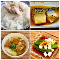 「 サバの煮付けで夕飯 」
常備菜と味噌汁に
キンキンの本醸造を添えて晩酌🍶|ばくあんしゃさん