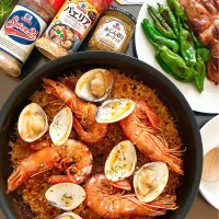 華金だよ！おいしさのみちひらくyoukiの世界バルINスペイン🇪🇸はまぐりのパエリア＆ピンチョモルーノ