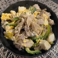 ゴーヤチャンプル|たこさん