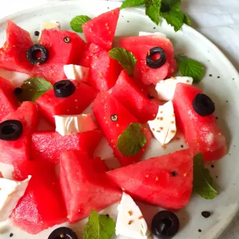 Snapdishの人気料理写真:スイカサラダ🍉