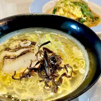 塩ラーメンとあんかけ炒飯|ぎんさん