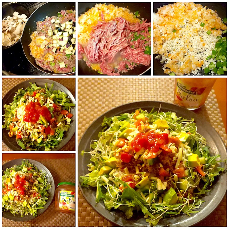 Taco filling&rice🥚お野菜たっぷりﾐｰﾄdeﾀｺﾗｲｽ|🌈Ami🍻さん