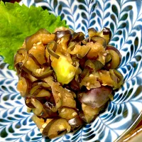 茄子の塩揉み、コレでご飯がパクパクの一品|🐈⸒⸒⸒⸒つるのダンス🐈🐾さん