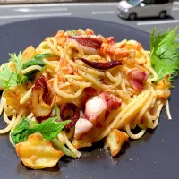 今日のスパゲティ・アーリオ・オーリオ・ペペロンチーノ