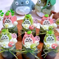 トトロ白玉の黒胡麻プリン🍮|AXさん