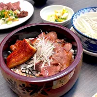 牛タンとうな丼|Chiharϋnさん