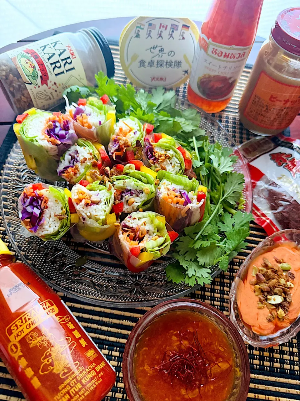 簡単レインボーサマーロール・2種のソース🌈|🌺🌺Foodie🌺🌺さん