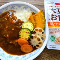 グリル野菜のひき肉カレー|バンビさん