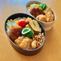 とうもろこしご飯＆コロッケ弁当|gentle___moonさん