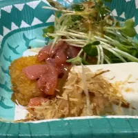 🦑イカゲソフライイカ明太子豆腐🍻|🐧ペンギン2さん