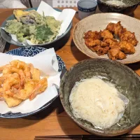 天ぷら祭りとソーメン！！！|シロクロの男ふたりごはんさん