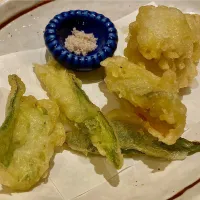 鱧と夏野菜の天麩羅|Kojiさん