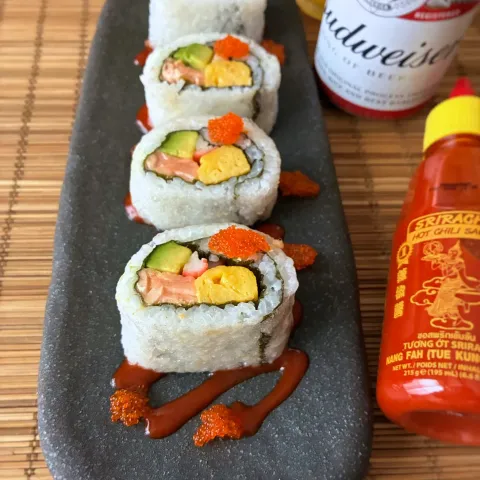 「ライスペーパー」を使ってみたSnapdishの料理・レシピ写真:フライドカリフォルニアロール