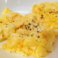 Good morning eggs butter parmesean cheese Black pepper with coffee ☕😋😍💖|🍒lynnlicious🍒さん