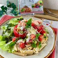 トマトファルシno冷製パスタ|スイーツポテトさん