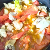トマトキャベツ鶏もも肉の煮込んだやつ|112さん