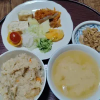 舞茸おこわの朝ごはん|由紀子さん