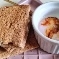 Butter toasts with eggs 😋😍|🍒lynnlicious🍒さん