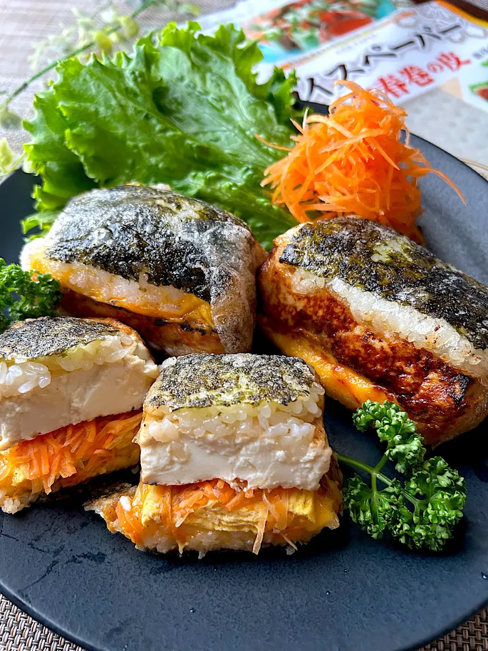 【ライスペーパーレッスン♬】新感覚スパムむすび|まなまな♡さん