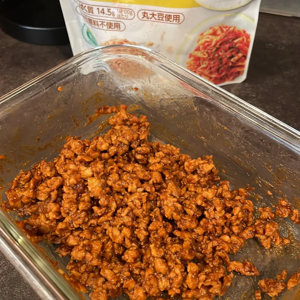 大豆のお肉で肉味噌風|fukaさん