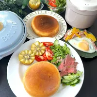 レンジ調理器で漫画みたいなホットケーキ| らぴすらずり(らぴ)さん