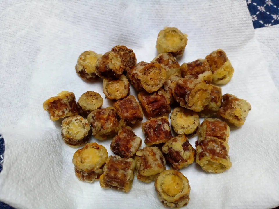 ごぼうの唐揚げ|よっちびやばんぶーさん