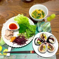 手作りだれのしっとりポッサム＆お花キンパ|yuminnさん