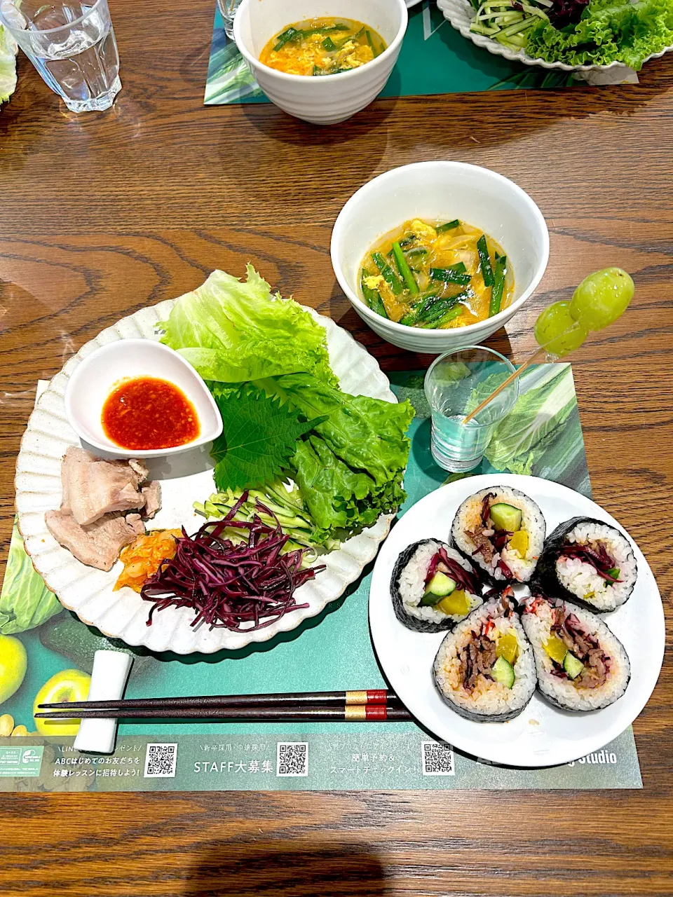 手作りだれのしっとりポッサム＆お花キンパ|yuminnさん