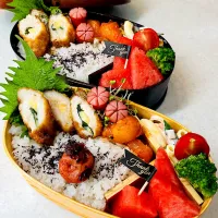 大葉とチーズのささみ巻き弁当|nnnnn’koさん