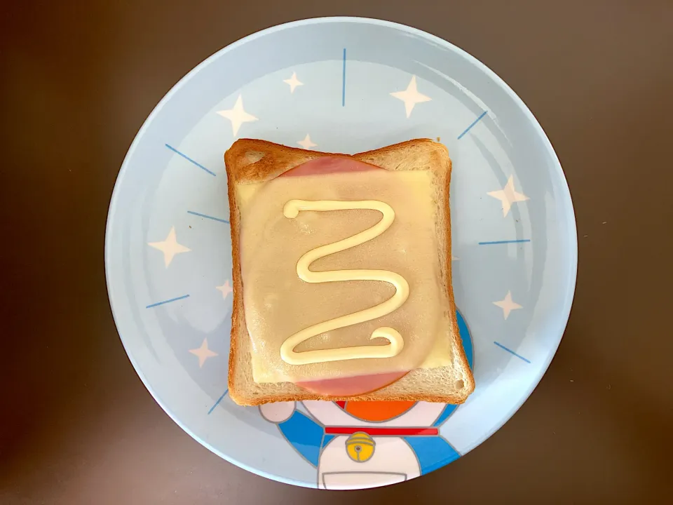 ハムチーズトースト|ばーさんさん