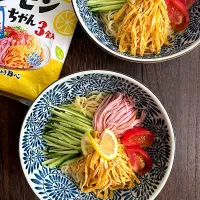 サミカさんからのいただきました🎁レモンちゃんの冷やし中華🍜|由美さん