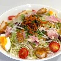 【夏休み】サラダうどん【アルモンデランチ】|tamicoさん